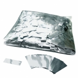 Konfetti Rechteck - Silber Metallic 1kg